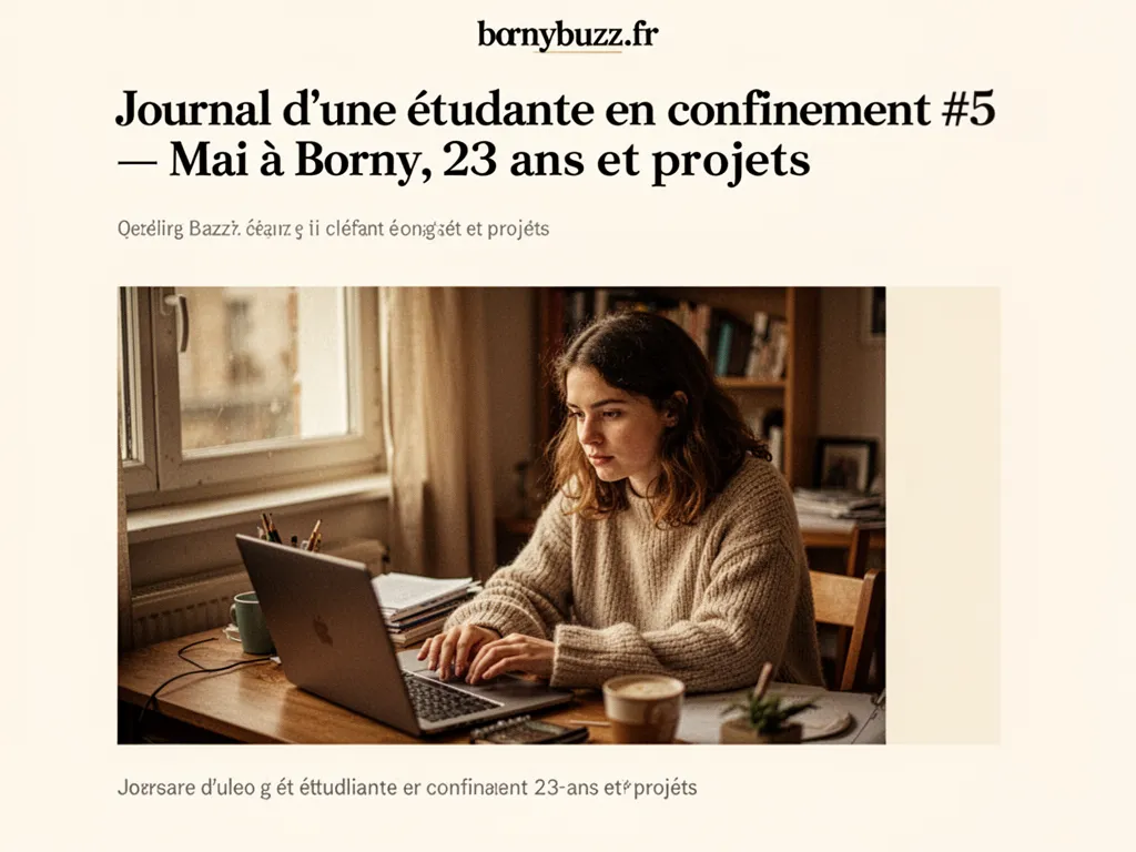 Journal d’une étudiante en confinement #5 : Mai à Borny, 23 ans et projets
