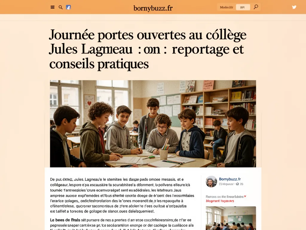 Journée portes ouvertes au collège Jules Lagneau : reportage et conseils pratiques