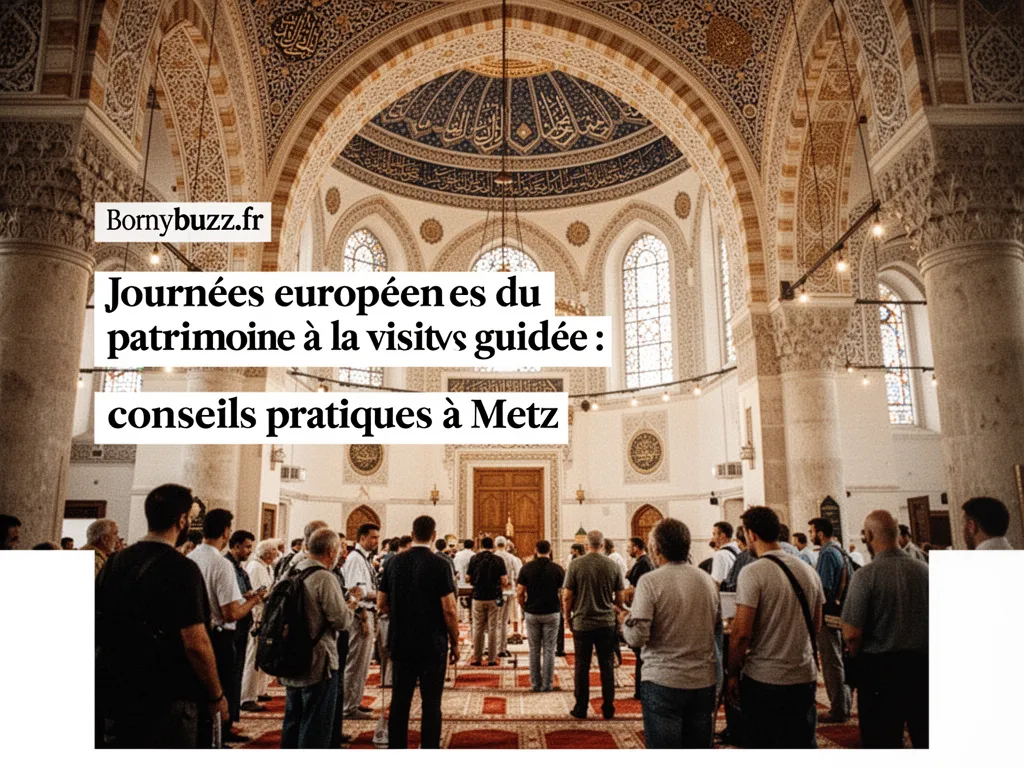 Journées européennes du patrimoine à la mosquée : visite guidée et conseils pratiques à Metz