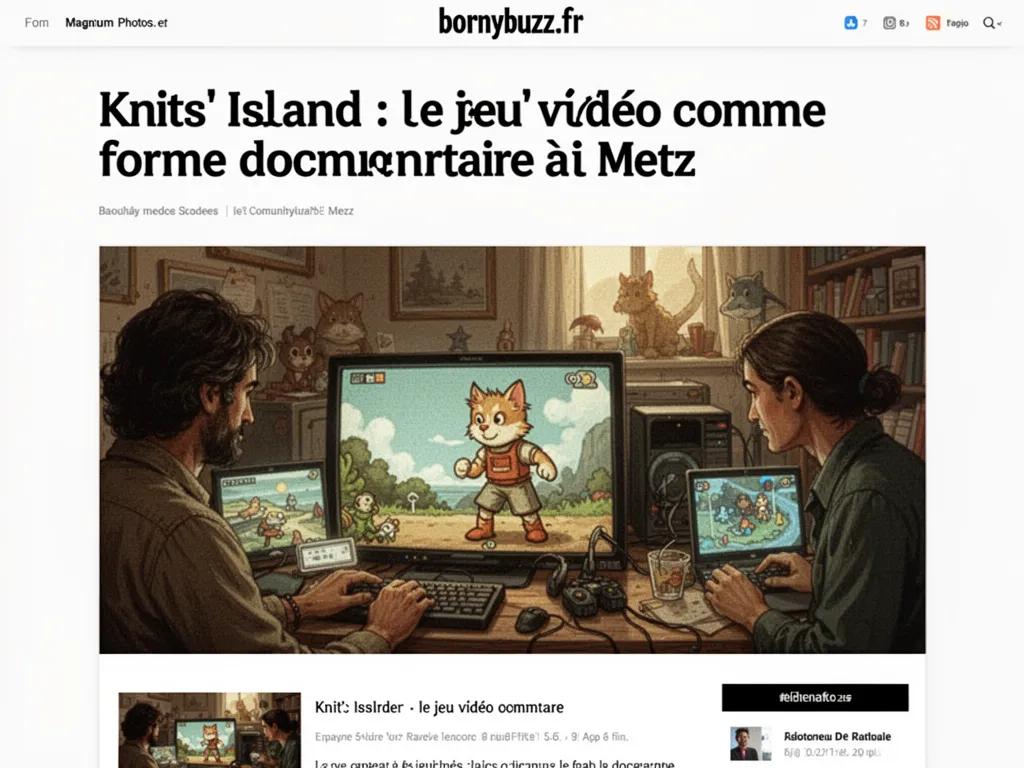 Knit's Island : le jeu vidéo comme forme documentaire à Metz