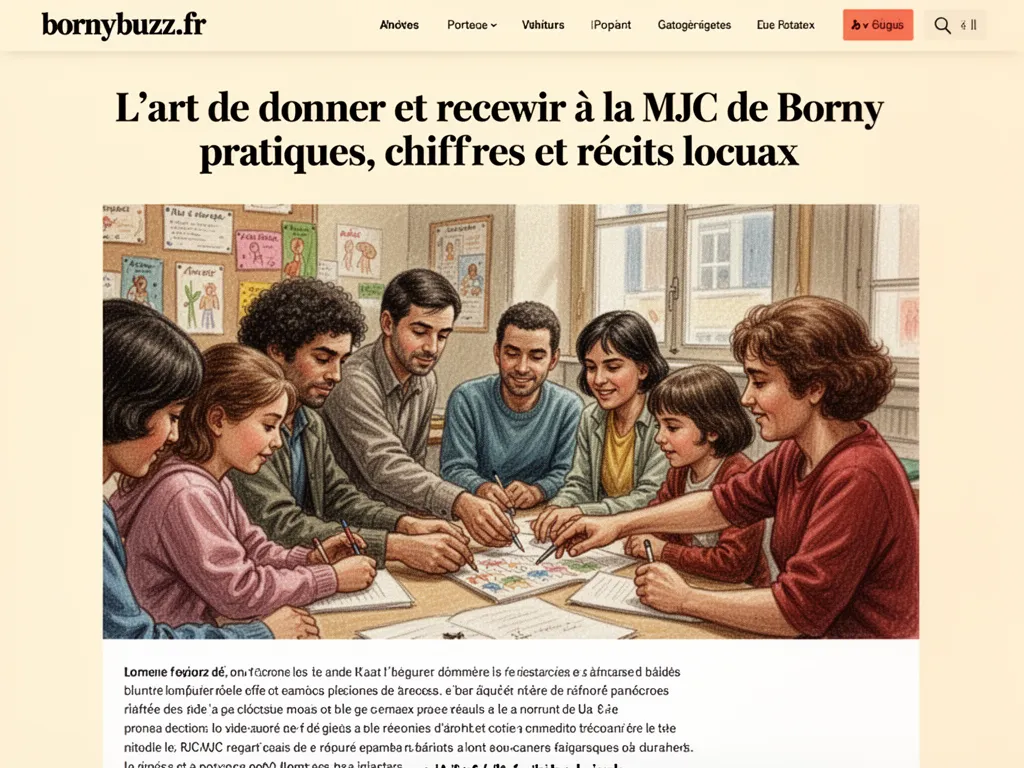 L'art de donner et recevoir à la MJC de Borny : pratiques, chiffres et récits locaux