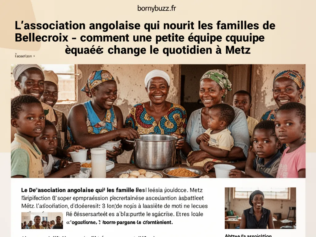 L'association angolaise qui nourrit les familles de Bellecroix - comment une petite équipe change le quotidien à Metz