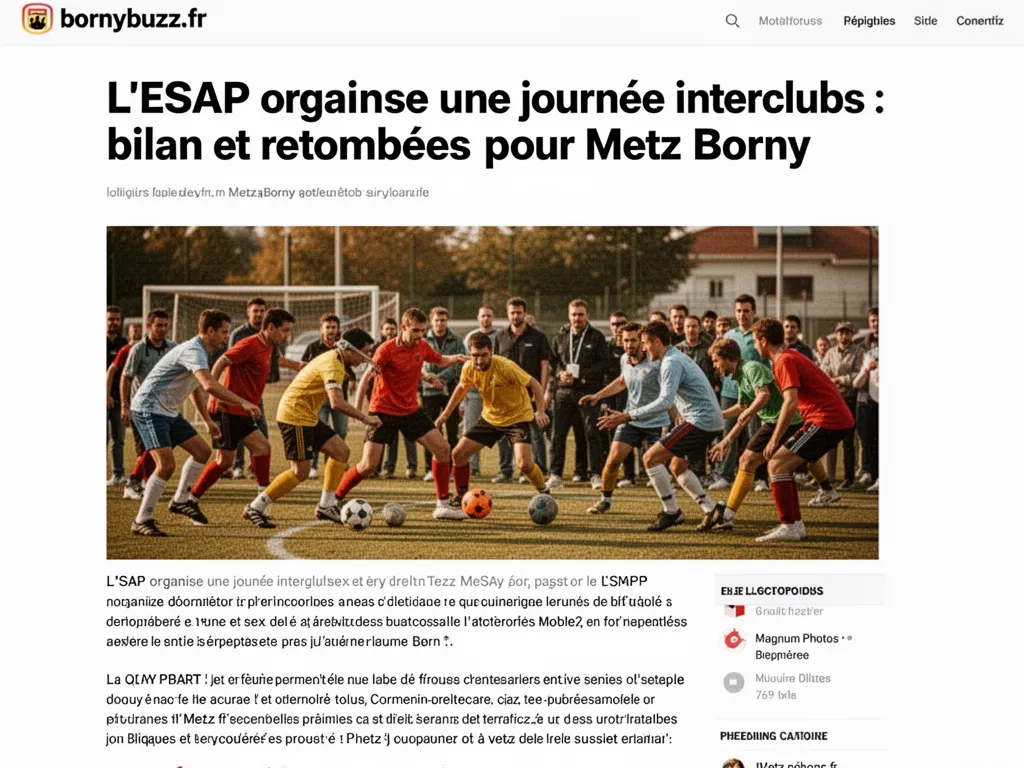 L'ESAP organise une journée interclubs : bilan et retombées pour Metz Borny