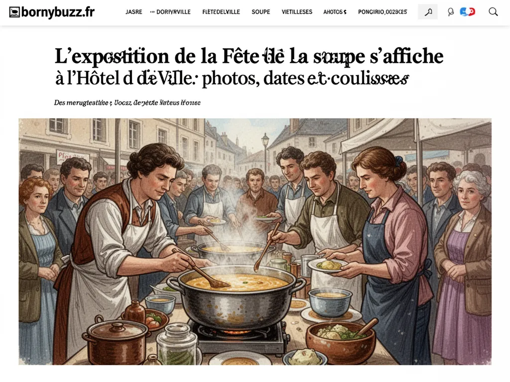 L'exposition de la Fête de la soupe s'affiche à l'Hôtel de Ville : photos, dates et coulisses