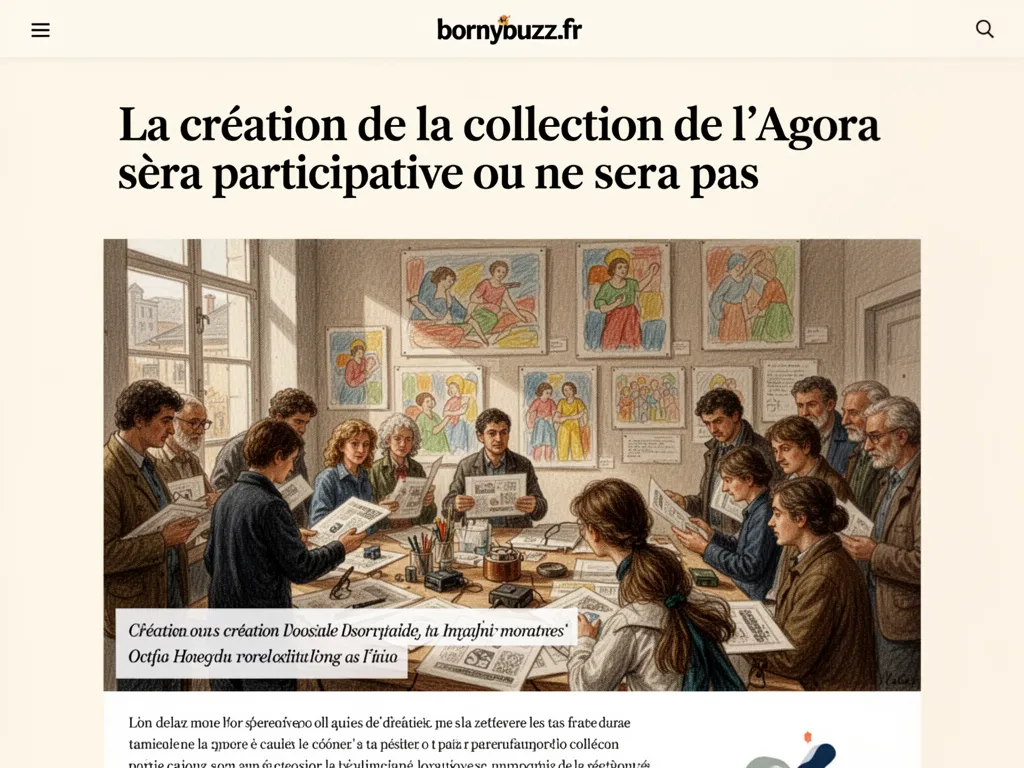 La création de la collection de l’Agora sera participative ou ne sera pas
