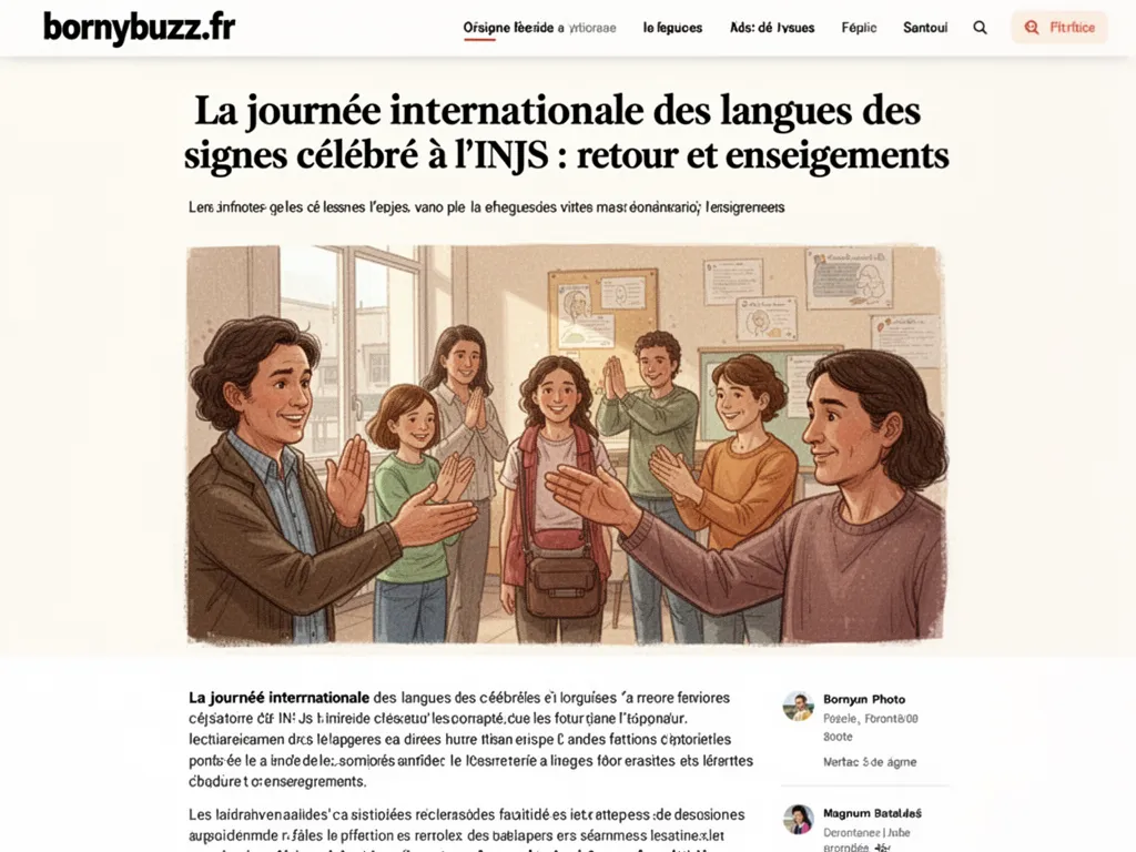 La journée internationale des langues des signes célébrée à l'INJS : retour et enseignements