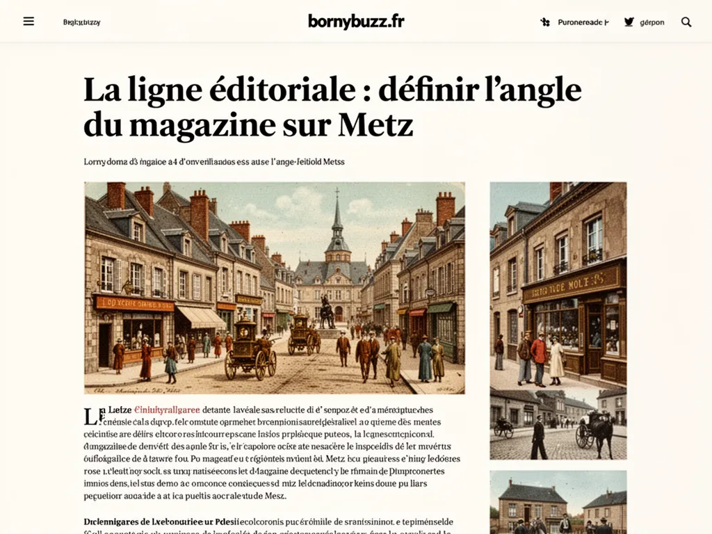 La ligne éditoriale : définir l'angle du magazine sur Metz