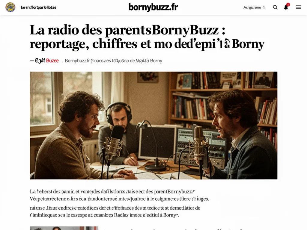 La radio des parentsBornyBuzz : reportage, chiffres et mode d'emploi à Borny