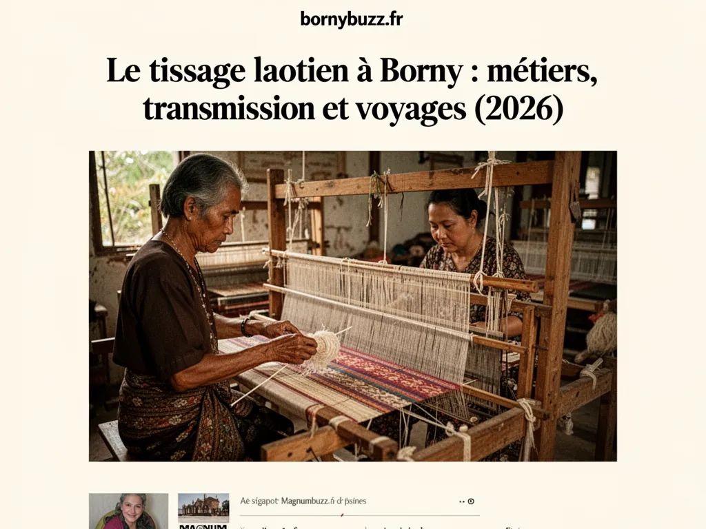 Le tissage laotien à Borny : métiers, transmission et voyages (2026)