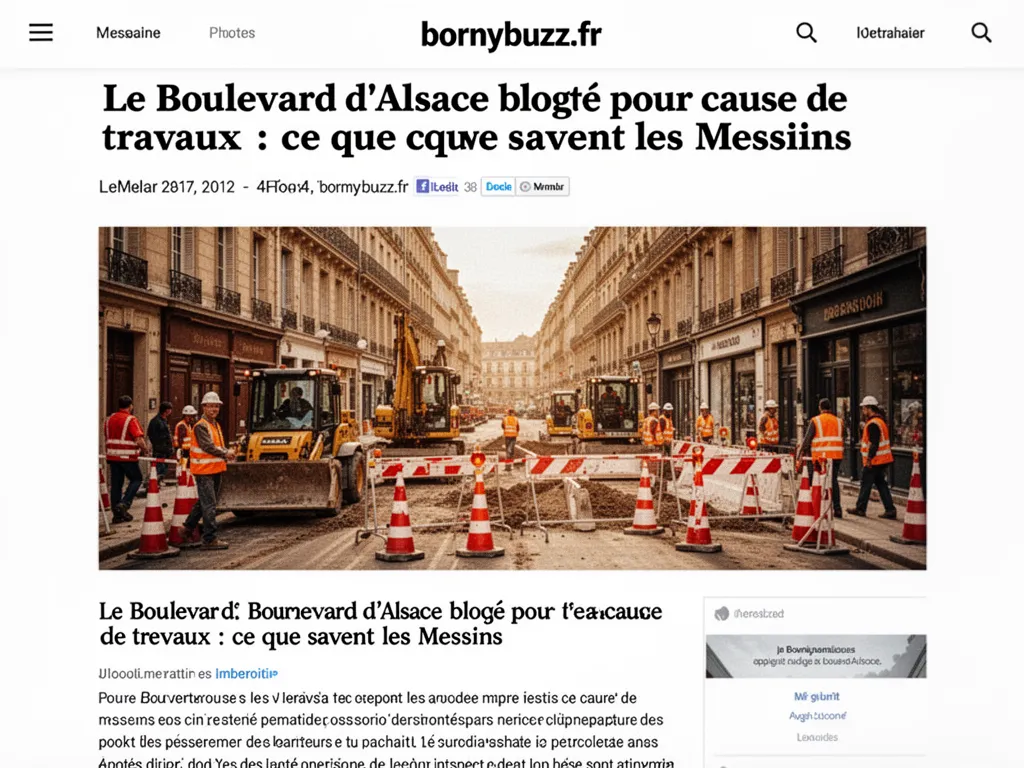 Le Boulevard d'Alsace bloqué pour cause de travaux : ce que savent les Messins