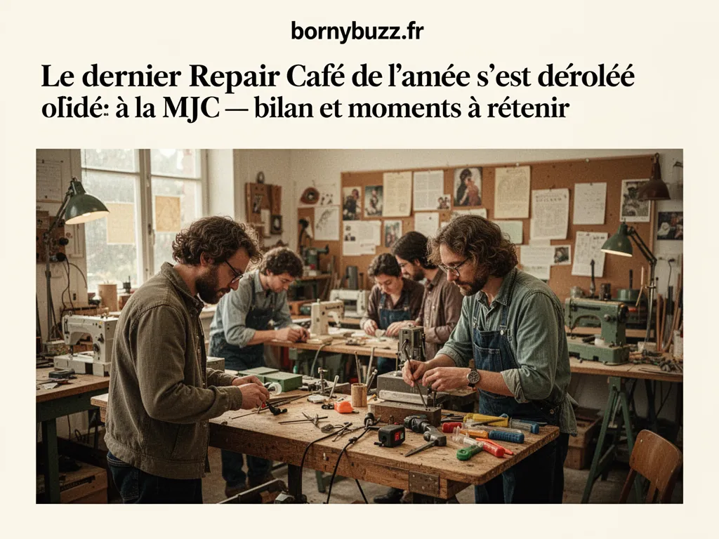 Le dernier Repair Café de l'année s'est déroulé à la MJC : bilan et moments à retenir