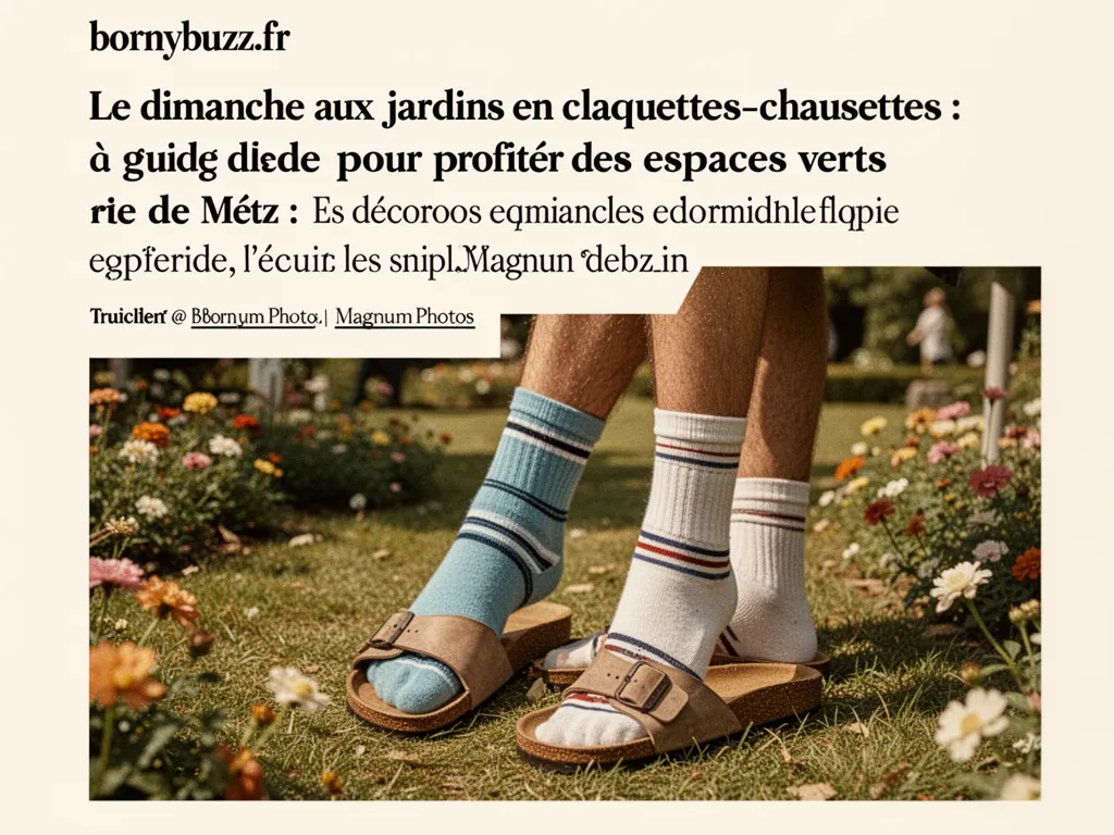 Le dimanche aux jardins en claquettes-chaussettes : guide pour profiter des espaces verts de Metz