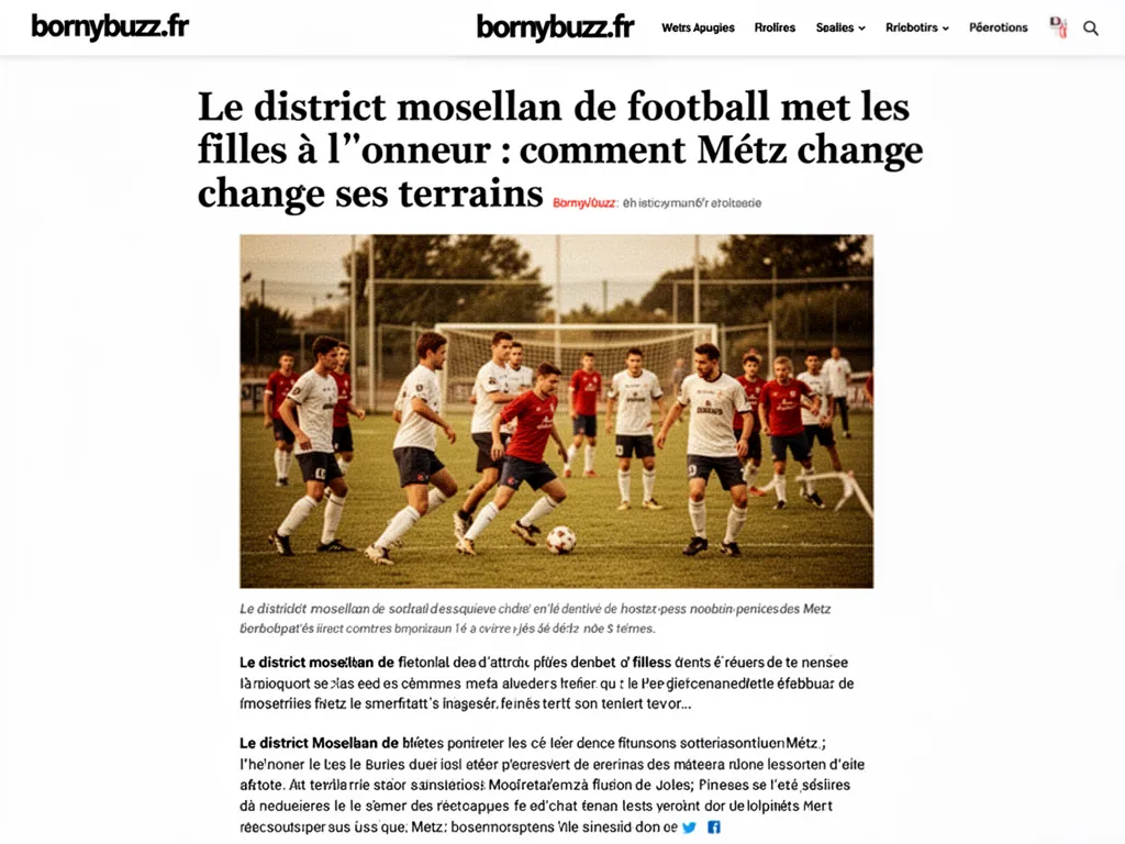Le district mosellan de football met les filles à l'honneur : comment Metz change ses terrains
