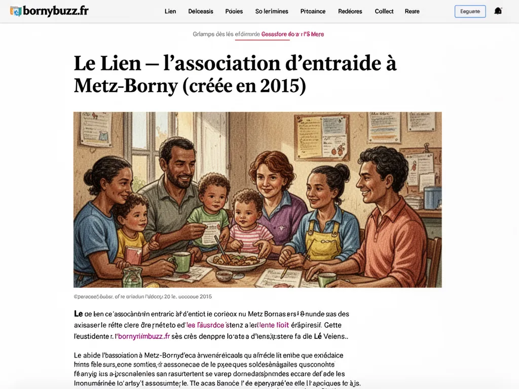 Le Lien : l'association d'entraide à Metz-Borny (créée en 2015)
