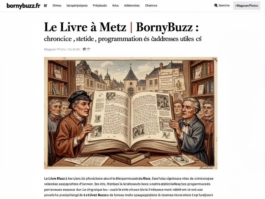 Le Livre à Metz | BornyBuzz : chronique, programmation et adresses utiles