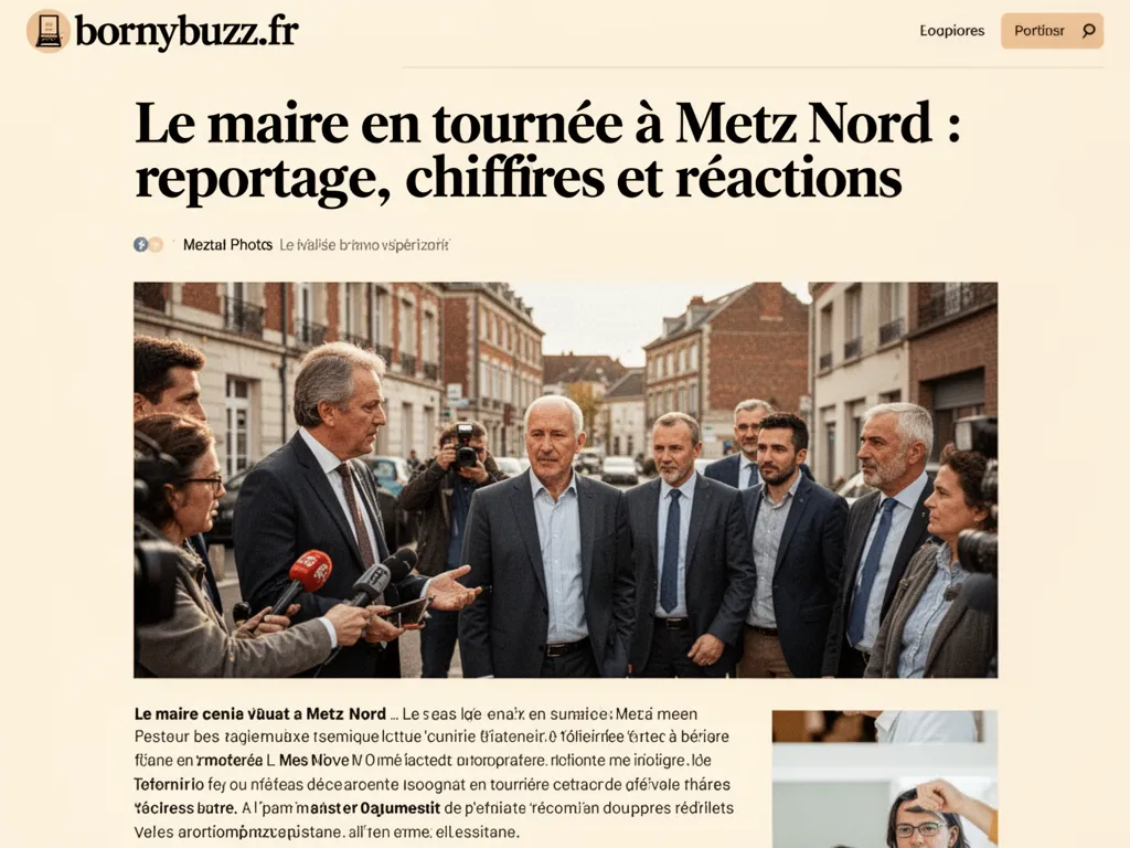 Le maire en tournée à Metz Nord : reportage, chiffres et réactions