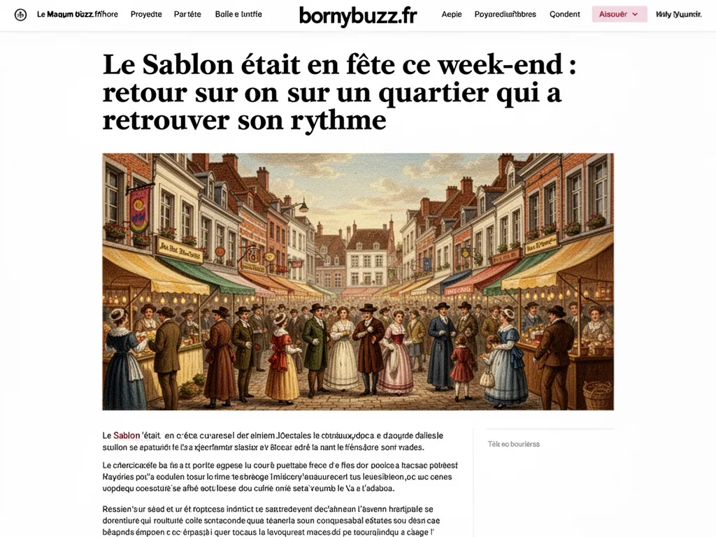 Le Sablon était en fête ce week-end : retour sur un quartier qui a retrouvé son rythme