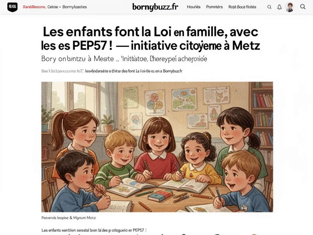 Les enfants font la Loi en famille, avec les PEP57 ! : initiative citoyenne à Metz
