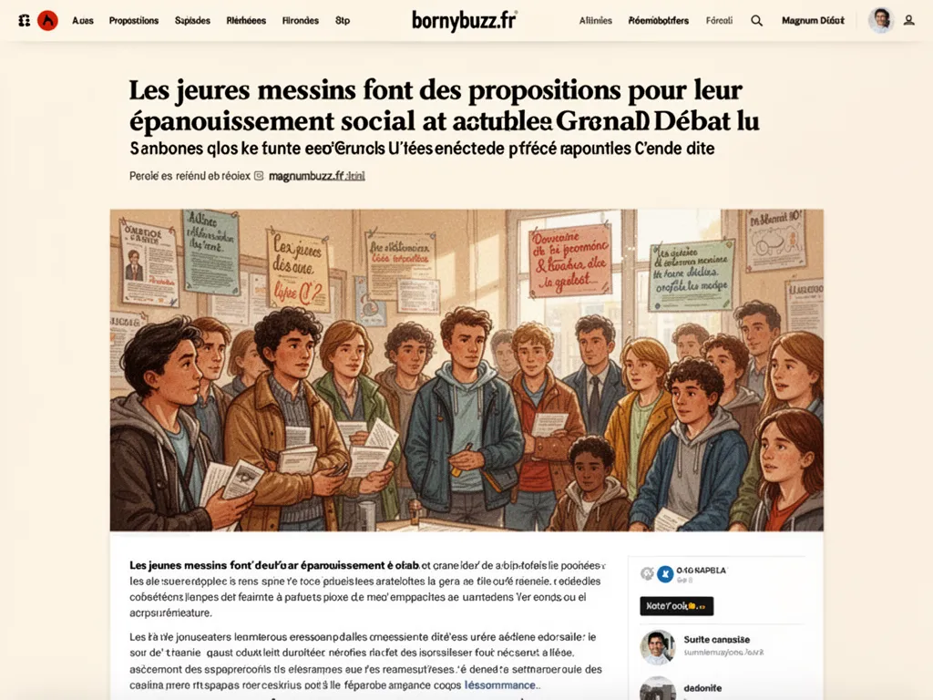 Les jeunes messins font des propositions pour leur épanouissement social dans le cadre du Grand Débat