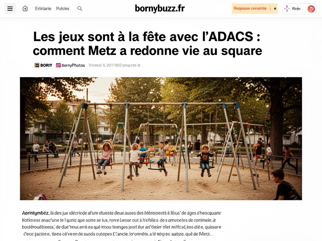 Les jeux sont à la fête avec l'ADACS : comment Metz a redonné vie au square
