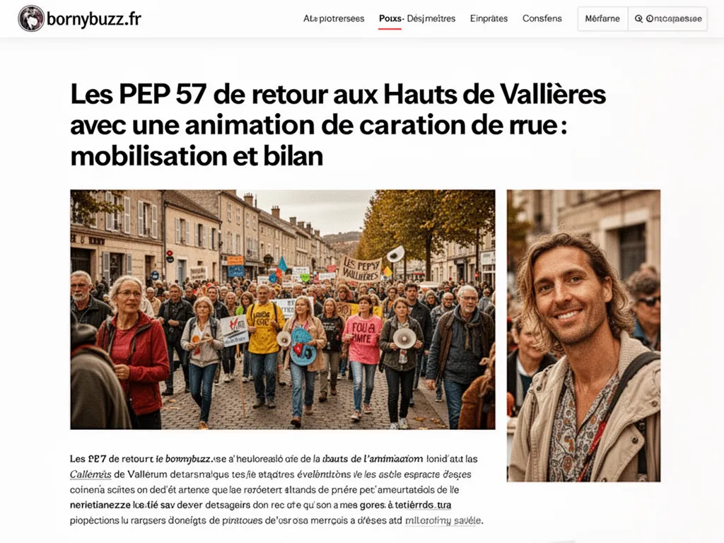 Les PEP 57 de retour aux Hauts de Vallières avec une animation de rue : mobilisation et bilan