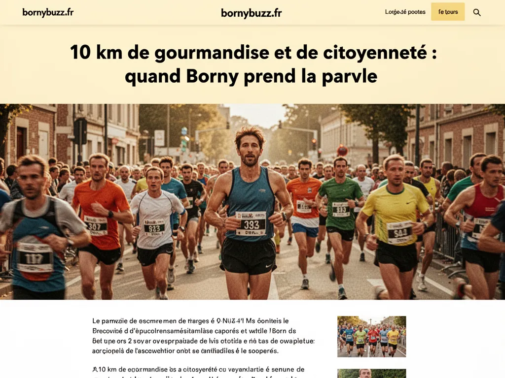 10 km de gourmandise et de citoyenneté : quand Borny prend la parole