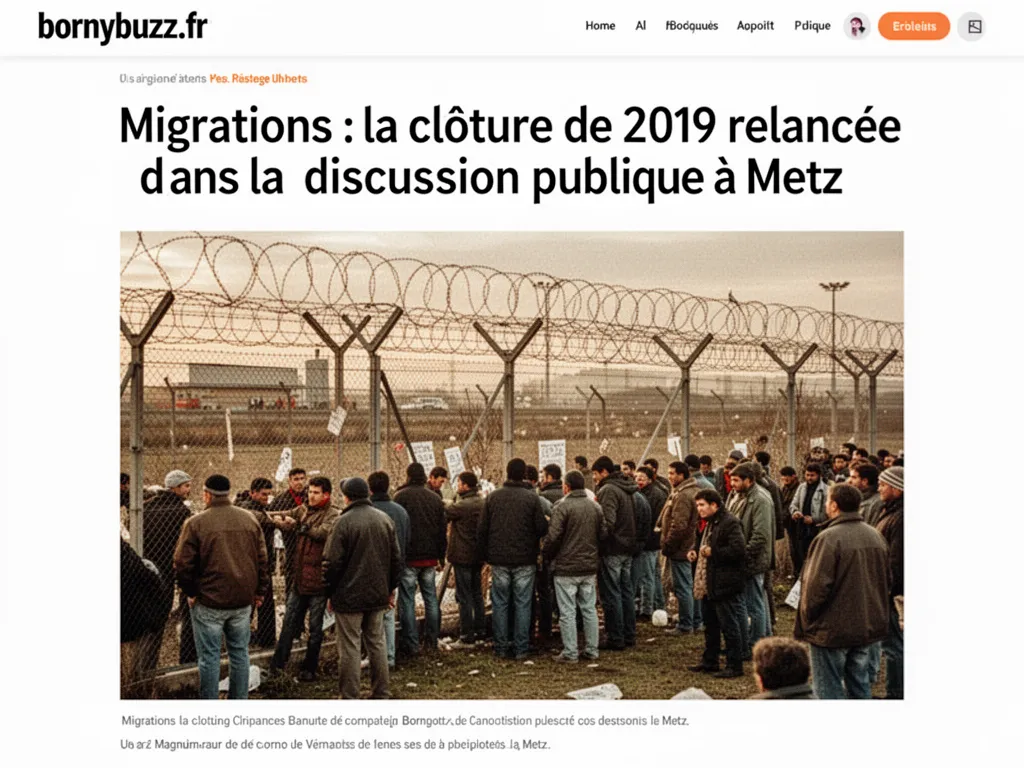 Migrations : la clôture de 2019 relancée dans la discussion publique à Metz