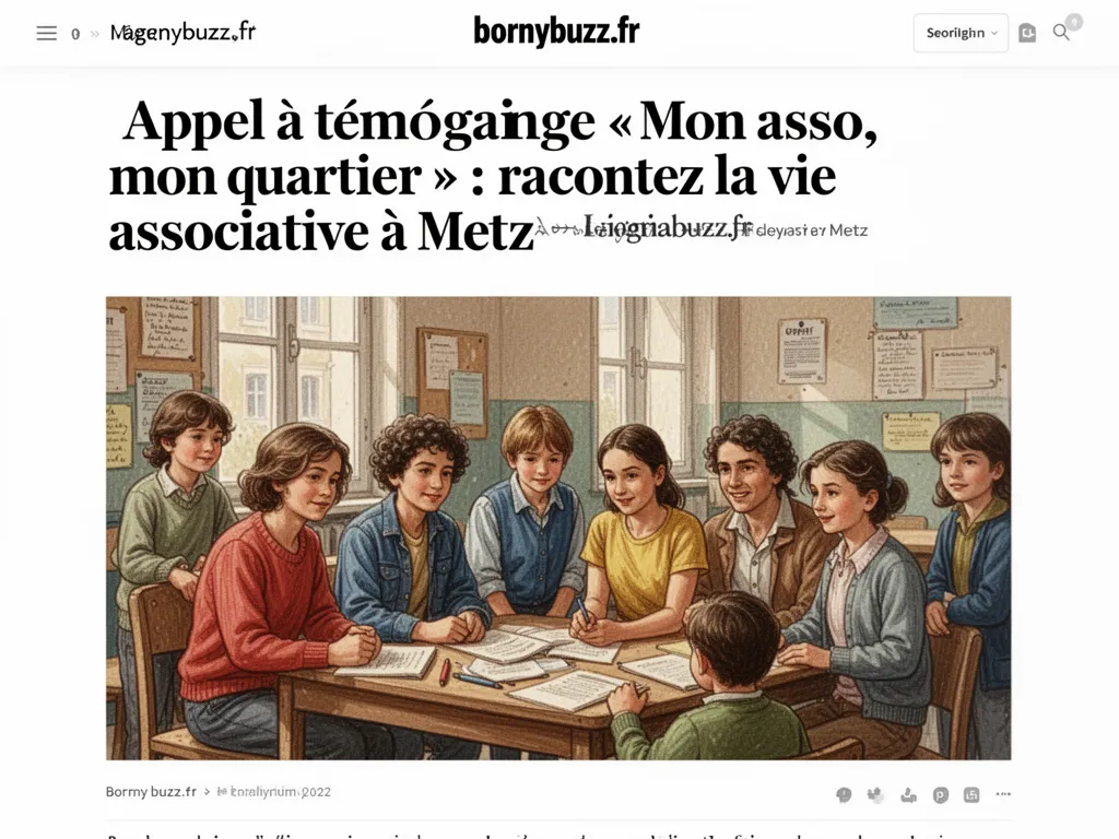 Appel à témoignage « Mon asso, mon quartier » : racontez la vie associative à Metz