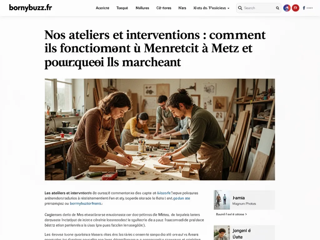 Nos ateliers et interventions : comment ils fonctionnent à Metz et pourquoi ils marchent