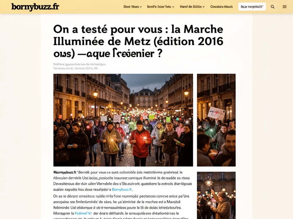 On a testé pour vous : la Marche Illuminée de Metz (édition 2016) : que retenir ?