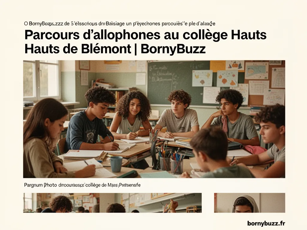 Parcours d’allophones au collège Hauts de Blémont | BornyBuzz