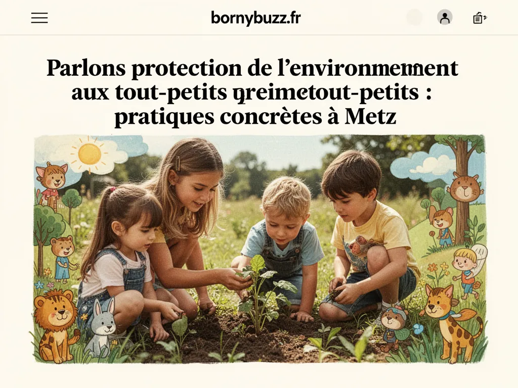 Parlons protection de l'environnement aux tout-petits : pratiques concrètes à Metz