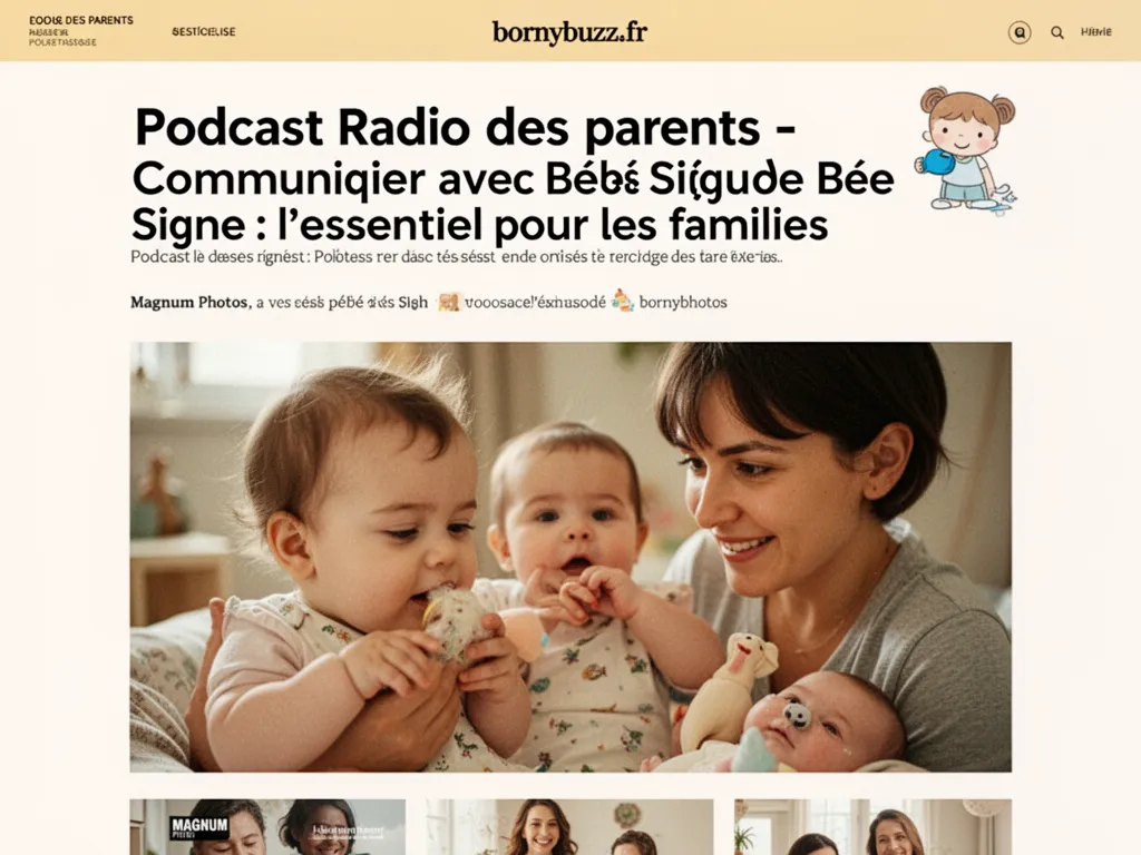 Podcast Radio des parents - Communiquer avec Bébé Signe : l'essentiel pour les familles
