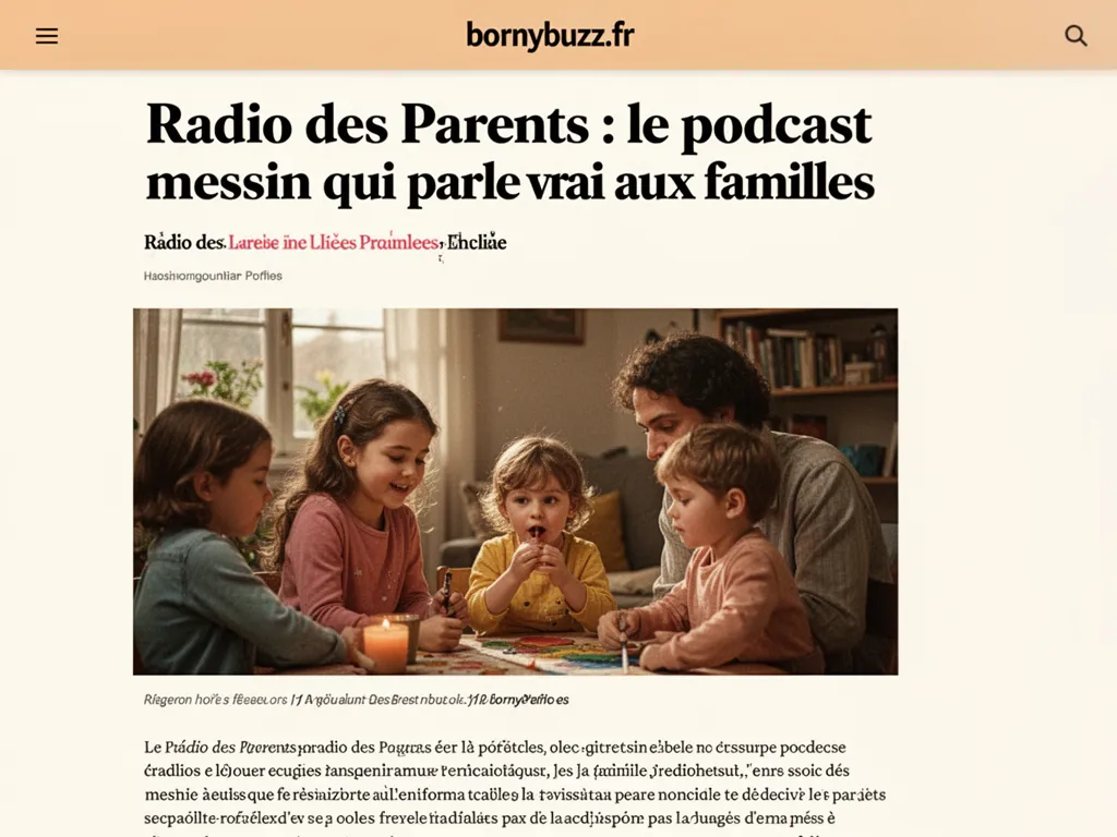 Radio des Parents : le podcast messin qui parle vrai aux familles