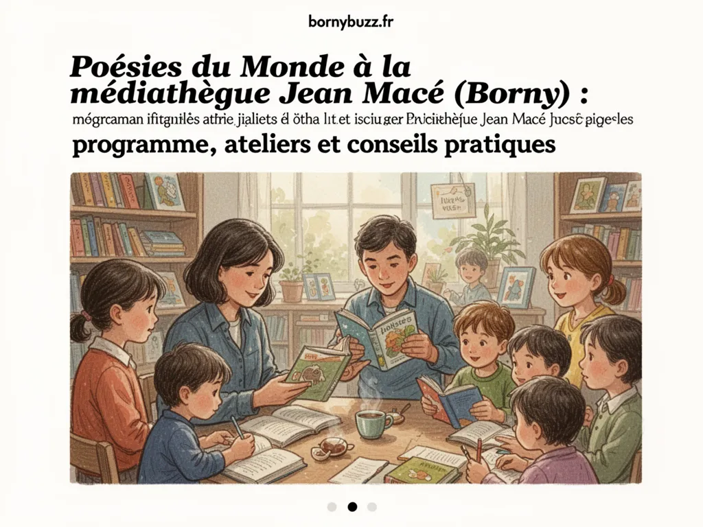 Poésies du Monde à la médiathèque Jean Macé (Borny) : programme, ateliers et conseils pratiques