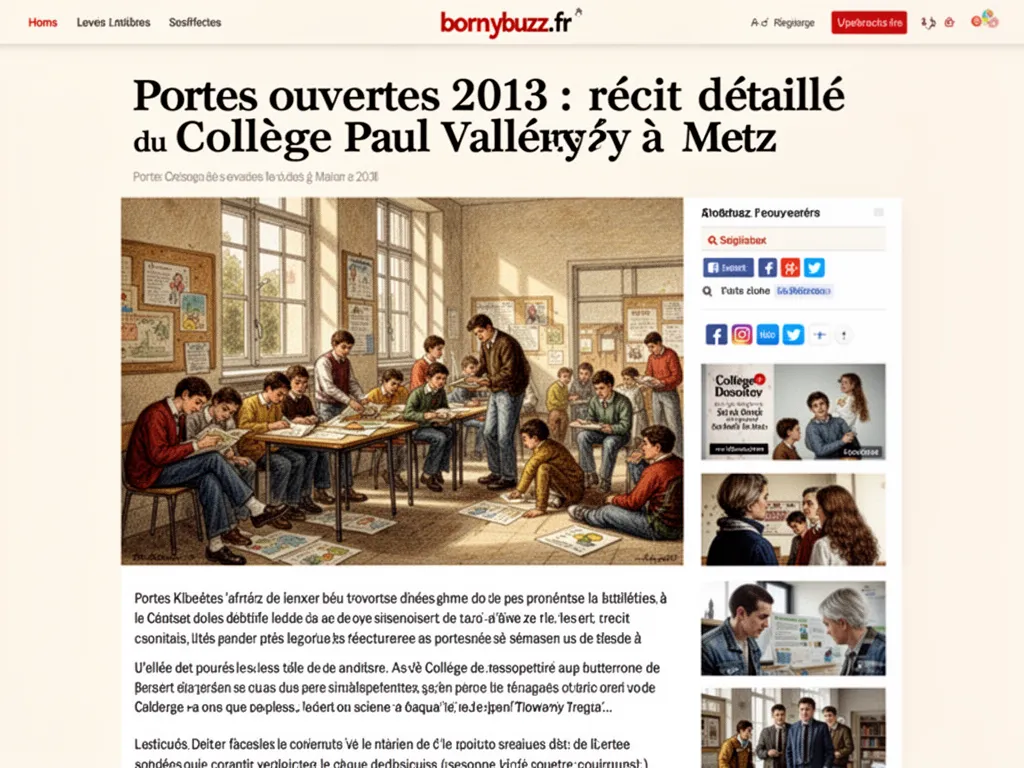 Portes ouvertes 2013 : récit détaillé du Collège Paul Valéry à Metz