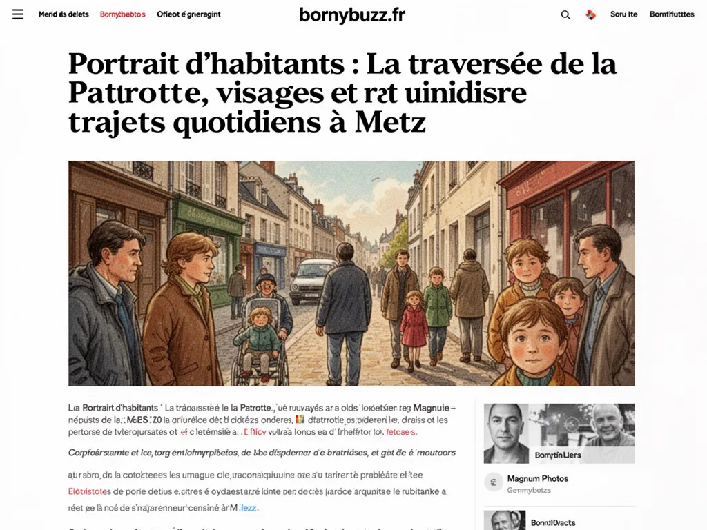 Portrait d'habitants : La traversée de la Patrotte, visages et trajets quotidiens à Metz