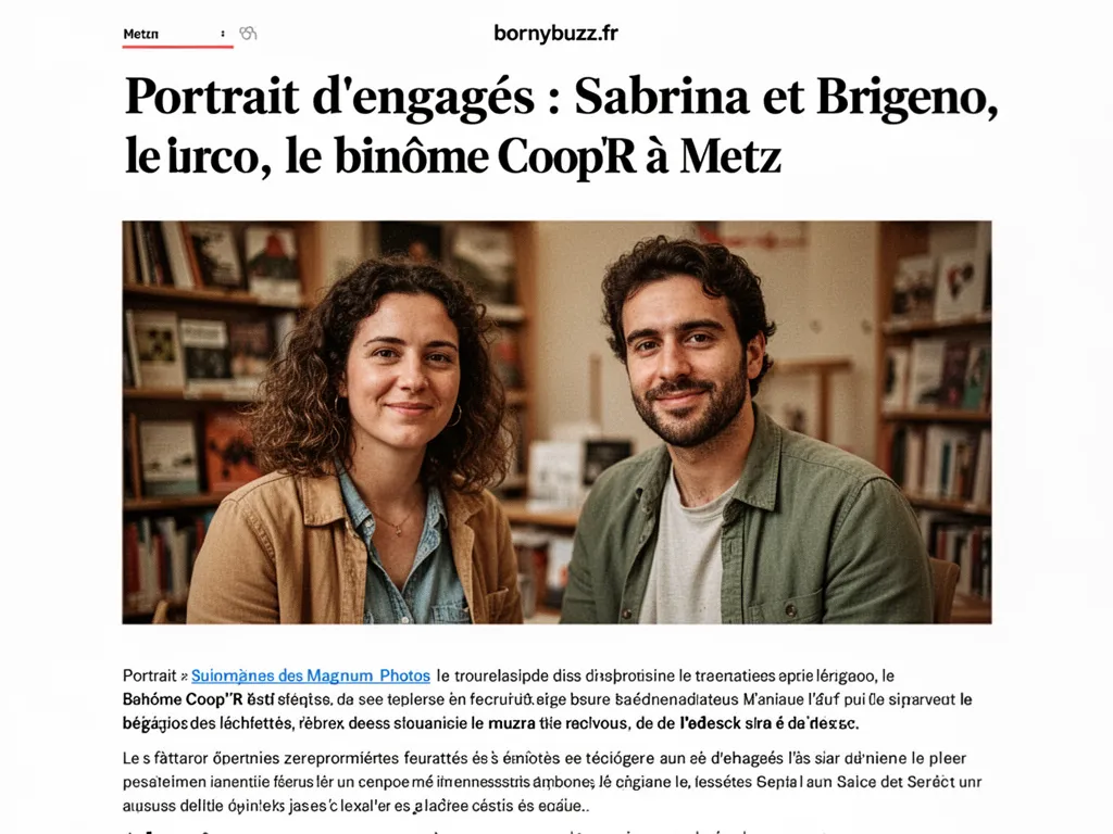 Portrait d'engagés : Sabrina et Brigeno, le binôme Coop'R à Metz