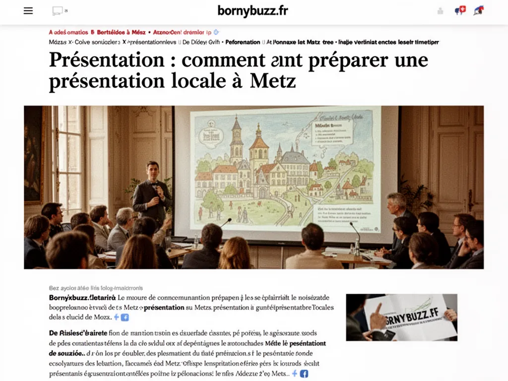 Présentation : comment préparer une présentation locale à Metz