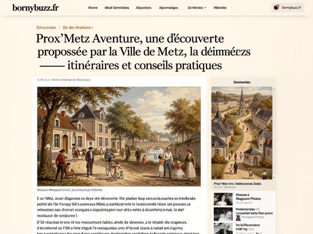 Prox'Metz Aventure, une découverte proposée par la Ville de Metz : itinéraires et conseils pratiques