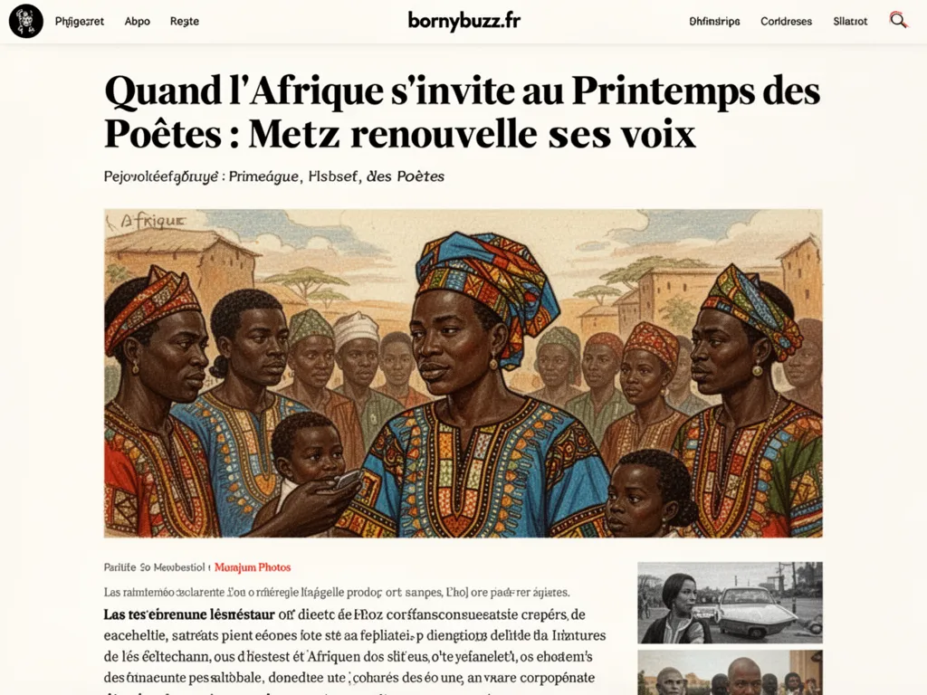 Quand l'Afrique s'invite au Printemps des Poètes : Metz renouvelle ses voix
