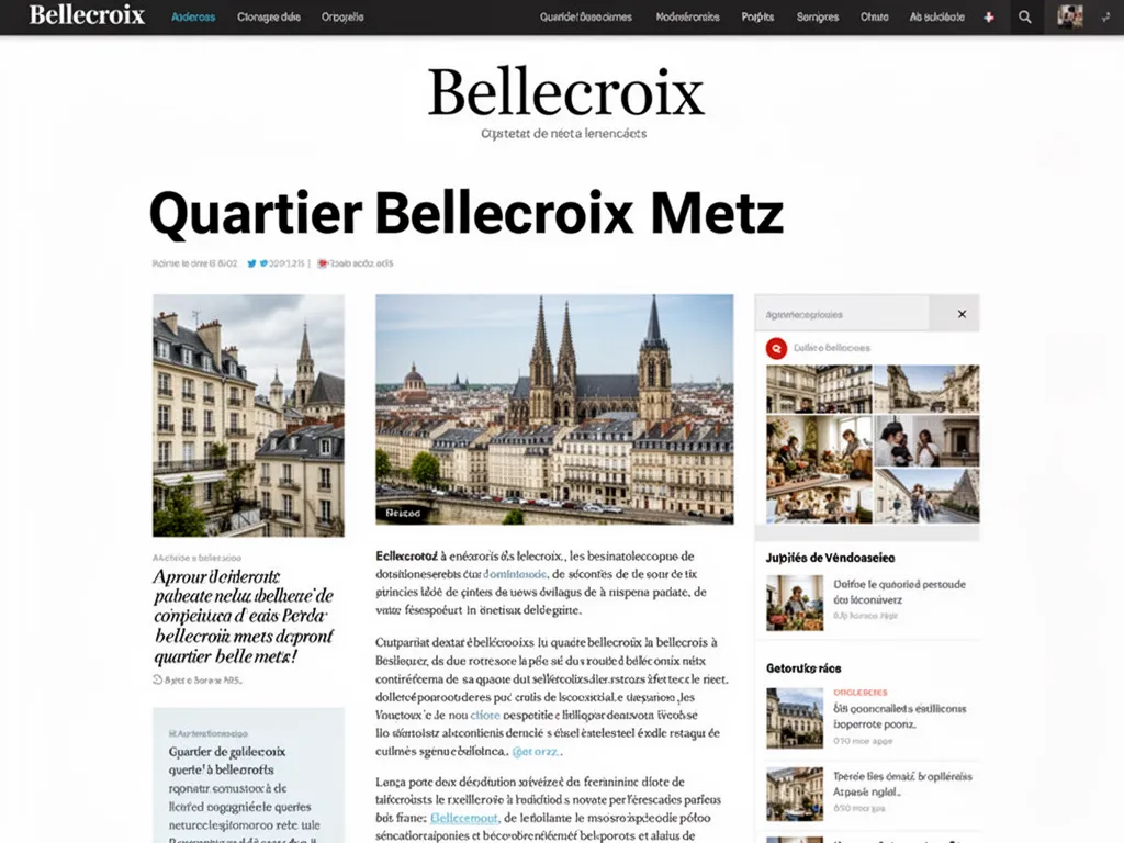 Rue résidentielle de Bellecroix avec arbres et immeubles en arrière-plan