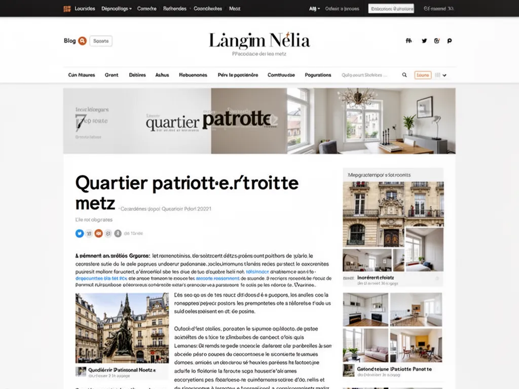 Des immeubles d’habitation, une rue de quartier et des voitures stationnées dans le secteur de la Patrotte à Metz