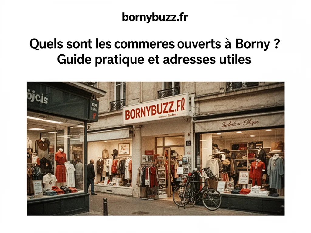 Commerces ouverts à Borny : liste complète, horaires et adresses