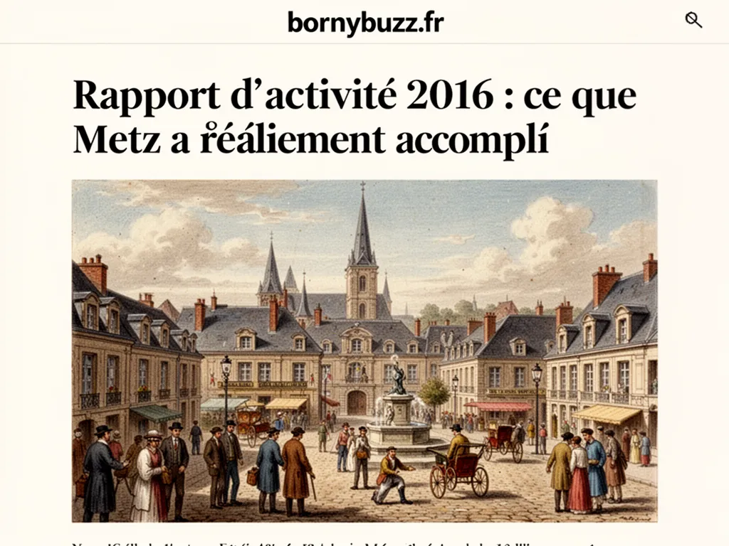 Rapport d'activité 2016 : ce que Metz a réellement accompli