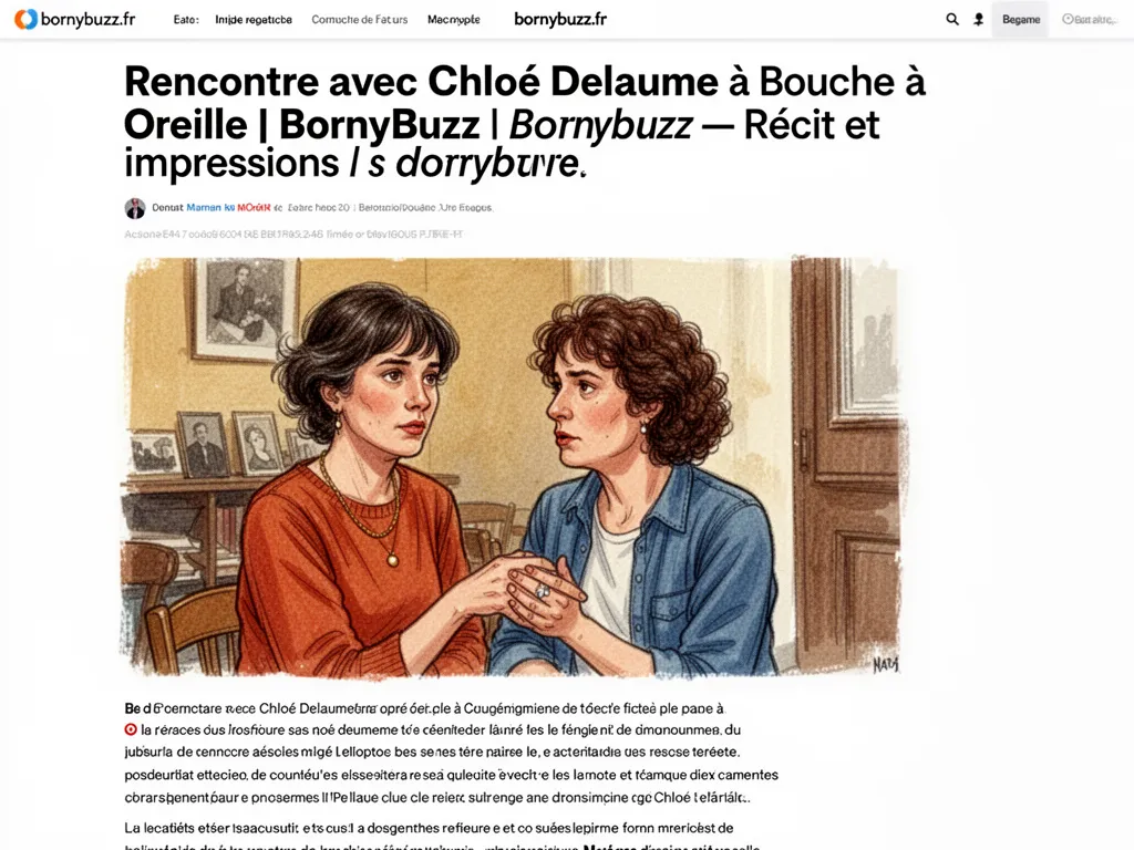 Rencontre avec Chloé Delaume à Bouche à Oreille | BornyBuzz : Récit et impressions
