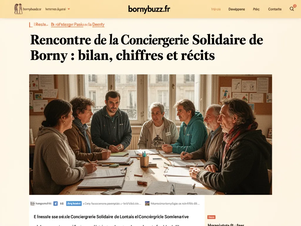 Rencontre de la Conciergerie Solidaire de Borny : bilan, chiffres et récits