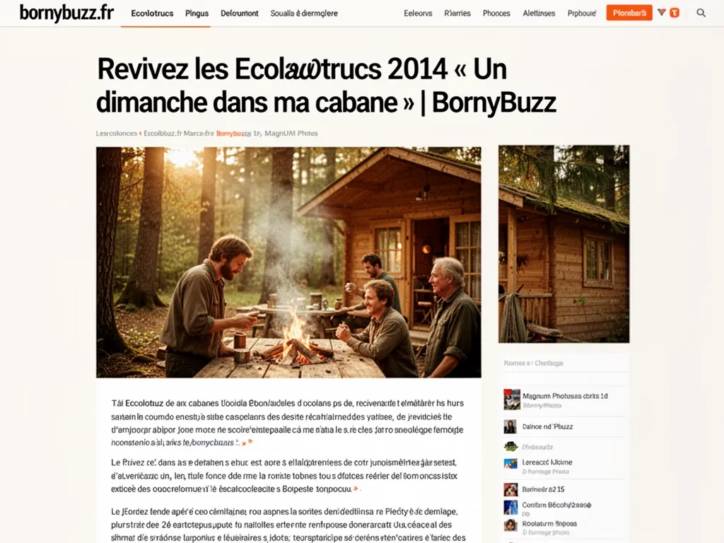 Revivez les Ecolotrucs 2014 « Un dimanche dans ma cabane » | BornyBuzz
