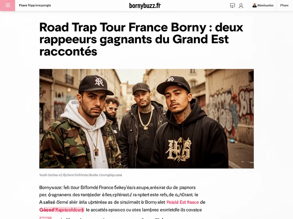 Road Trap Tour France Borny : deux rappeurs gagnants du Grand Est racontés