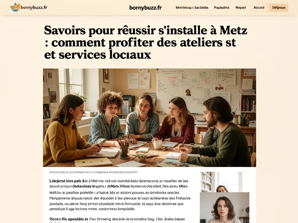 Savoirs pour réussir s'installe à Metz : comment profiter des ateliers et services locaux
